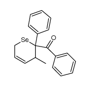 (3-methyl-2-phenyl-3,6-dihydro-2H-selenopyran-2-yl)(phenyl)methanone结构式