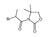 3-(2-Bromopropanoyl)-4,4-dimethyl-1,3-oxazolidin-2-one结构式
