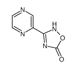 3-pyrazin-2-yl-2H-1,2,4-oxadiazol-5-one结构式