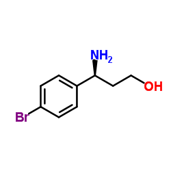 (3S)-3-Amino-3-(4-bromophenyl)-1-propanol结构式