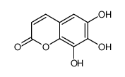 6,7,8-trihydroxychromen-2-one结构式