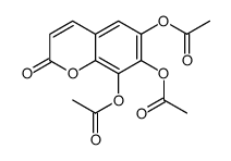 (7,8-diacetyloxy-2-oxochromen-6-yl) acetate结构式