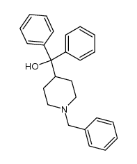 α,α-diphenyl-1-(phenylmethyl)-4-piperidinemethanol结构式