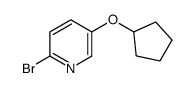 2-溴-5-(环戊基氧基)吡啶结构式