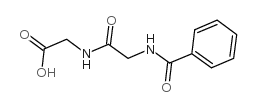 苯甲酰-甘氨酰基-氨基乙酸结构式