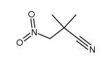 α-(nitromethyl)isobutyronitrile结构式