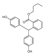 butyl 2-[bis(4-hydroxyphenyl)methyl]benzoate结构式