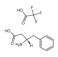(S)-3-amino-4-phenylbutanoic acid trifluoroacetate结构式