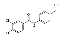 3,4-dichloro-N-(4-(hydroxymethyl)phenyl)benzamide结构式