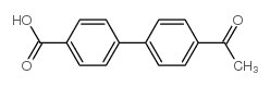 4`-乙酰基[1,1`-联苯]-4-羧酸结构式