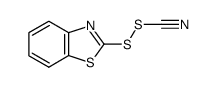 benzothiazole-2-sulfenyl thiocyanate结构式