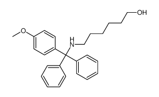 6-[[(4-methoxyphenyl)-diphenylmethyl]amino]hexan-1-ol结构式