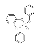 Phosphoric acid,2-chlorophenyl diphenyl ester结构式
