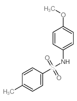 Benzenesulfonamide,N-(4-methoxyphenyl)-4-methyl-结构式