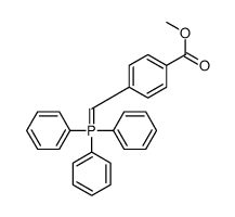 methyl 4-[(triphenyl-&lambda;5-phosphanylidene)methyl]benzoate结构式