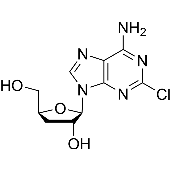 2-chloro-3'-deoxyadenosine结构式