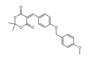 5-[[4-[(4-methoxyphenyl)methoxy]phenyl]methylene]-2,2-dimethyl-[1,3]dioxane-4,6-dione结构式