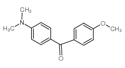 [4-(二甲基氨基)苯基](4-甲氧基苯基)-甲酮结构式