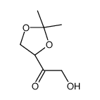 1-[(4S)-2,2-dimethyl-1,3-dioxolan-4-yl]-2-hydroxyethanone结构式