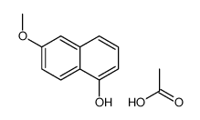 acetic acid,6-methoxynaphthalen-1-ol结构式