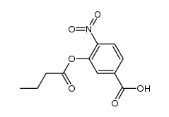 3-(butyryloxy)-4-nitrobenzoic acid结构式