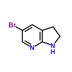5-溴-2,3-二氢-1H-吡咯基[2,3-B]吡啶结构式