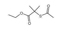 2-acetylsulfanyl-2-methylpropionic acid ethyl ester结构式