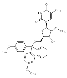 5-O-(二甲氧基三苯甲游基)-2-o-甲基-5-甲基尿苷结构式