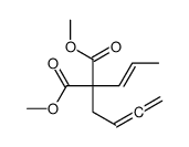 dimethyl 2-buta-2,3-dienyl-2-prop-1-enylpropanedioate结构式