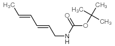 Carbamic acid, 2,4-hexadienyl-, 1,1-dimethylethyl ester, (E,E)- (9CI)结构式