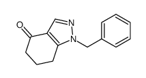 1-苄基-6,7-二氢-1氢-吲哚-4(5氢)-酮结构式