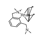 rhodium{C6H3(CH2NMe2)2-o,o'}(1,5-cyclooctadiene)结构式