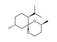 (2S,6R,7S,10R)-7-isopropyl-2,10-dimethyl-1,5-dioxaspiro[5.5]undecane结构式