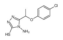 4-amino-3-[1-(4-chlorophenoxy)ethyl]-1H-1,2,4-triazole-5-thione结构式
