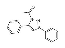 1-(3,5-diphenylpyrazol-1-yl)ethanone结构式