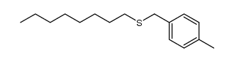 (4-methylbenzyl)(octyl)sulfane结构式