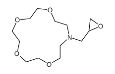 13-(oxiran-2-ylmethyl)-1,4,7,10-tetraoxa-13-azacyclopentadecane结构式
