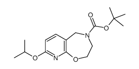 2-Methyl-2-propanyl 8-isopropoxy-2,3-dihydropyrido[3,2-f][1,4]oxa zepine-4(5H)-carboxylate结构式