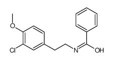 N-[2-(3-chloro-4-methoxyphenyl)ethyl]benzamide结构式