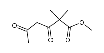 2,2-dimethyl-3,5-dioxo-hexanoic acid methyl ester结构式