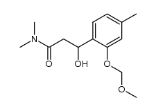 3-hydroxy-3-(2-(methoxymethoxy)-4-methylphenyl)-N,N-dimethylpropanamide结构式