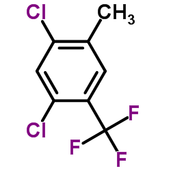 2,4-二氯-5-甲基三氟甲苯结构式