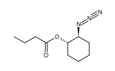 (1S,2S)-2-azidocyclohexyl butyrate结构式