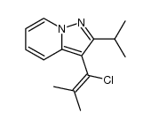 3-(1-chloro-2-methyl-1-propenyl)-2-isopropylpyrazolo[1,5-a]pyridine结构式