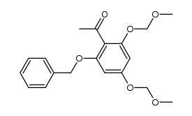 2-benzyloxy-4,6-bis(methoxymethyloxy)acetophenone结构式