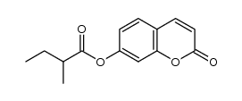 2-methylbutyric acid 2-oxo-2H-chromen-7-yl ester结构式