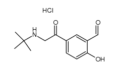 5-[[(1,1-Dimethylethyl)amino]acetyl]-2-hydroxybenzaldehyde hydrochloride结构式
