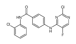 4-[(2-氯-5-氟-4-嘧啶)氨基]-n-(2-氯苯基)苯甲酰胺结构式