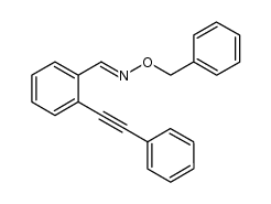 (E)-2-(2-phenylethynyl)benzaldehyde O-benzyl-oxime结构式