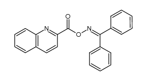 benzophenone O-quinoline-2-carbonyl oxime结构式